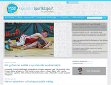 Tablet Screenshot of kapos-sport.hu